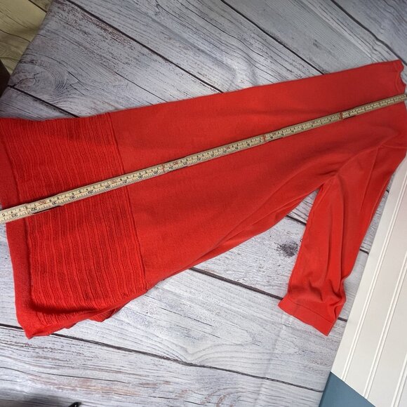 Chicos Women’s Sweater And Cardigan Set Size 16/ XL Burnt Orange Sleeveless - Picture 16 of 16